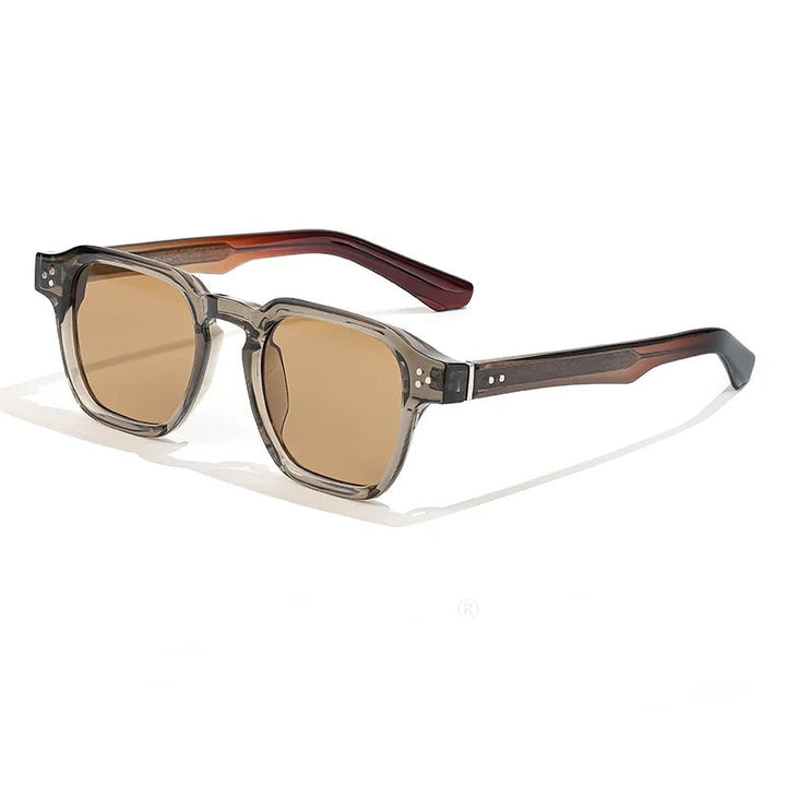 Heren Zonnebril | Transparant Montuur | Gradient Glazen | Zomer