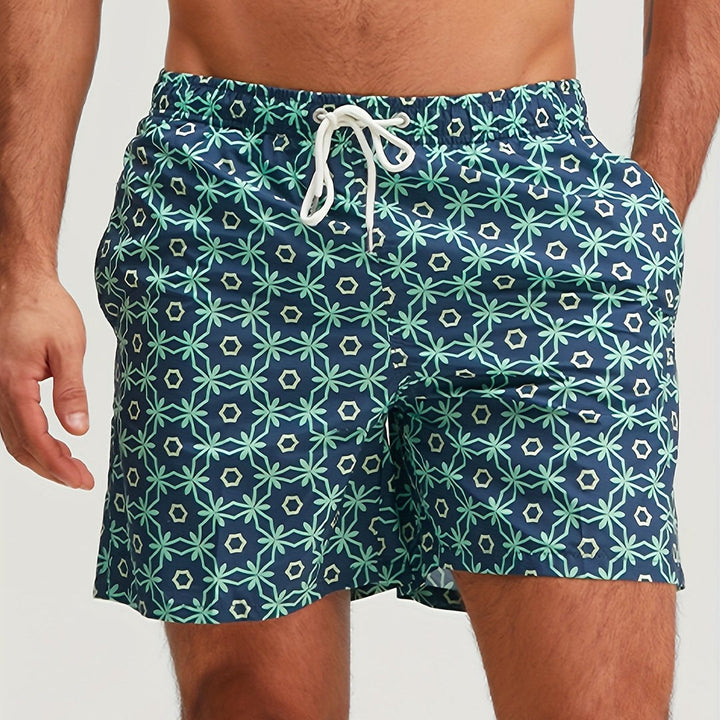 Heren Strandshorts | Polyester | Groente- en Fruitprint | Normale Pasvorm