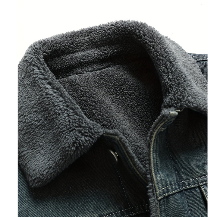 Winterjas Heren | Vintage Denim Jas | Warm & Casual