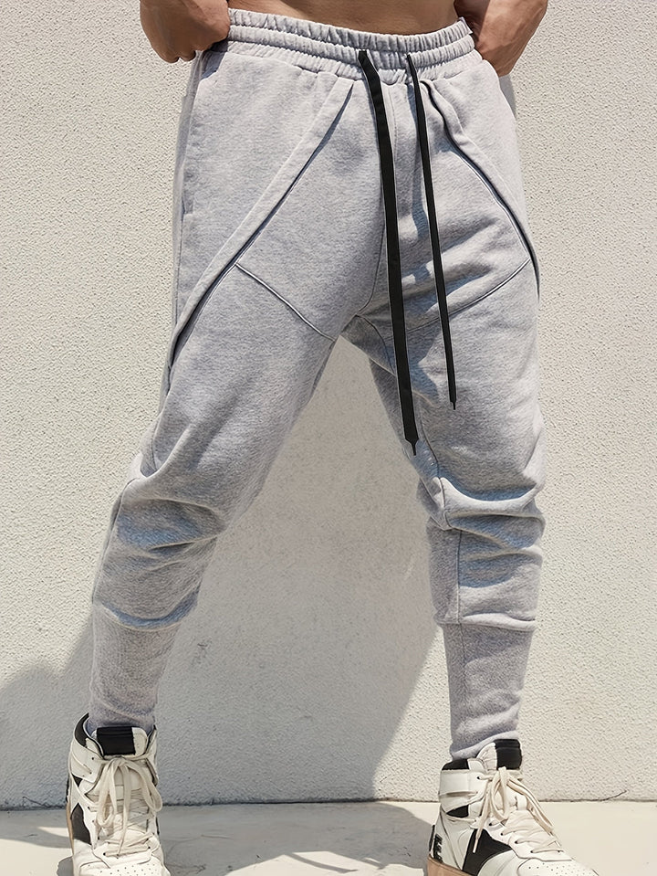 Heren Sportbroek | Lange Broek | Licht Elastisch Polyester | Effen Kleur & Regular Fit