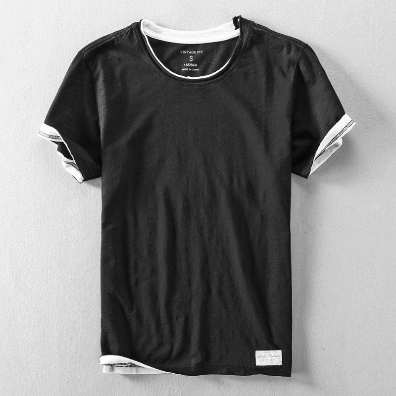 Heren Top | Slimfit | Korte Mouw | Zomer