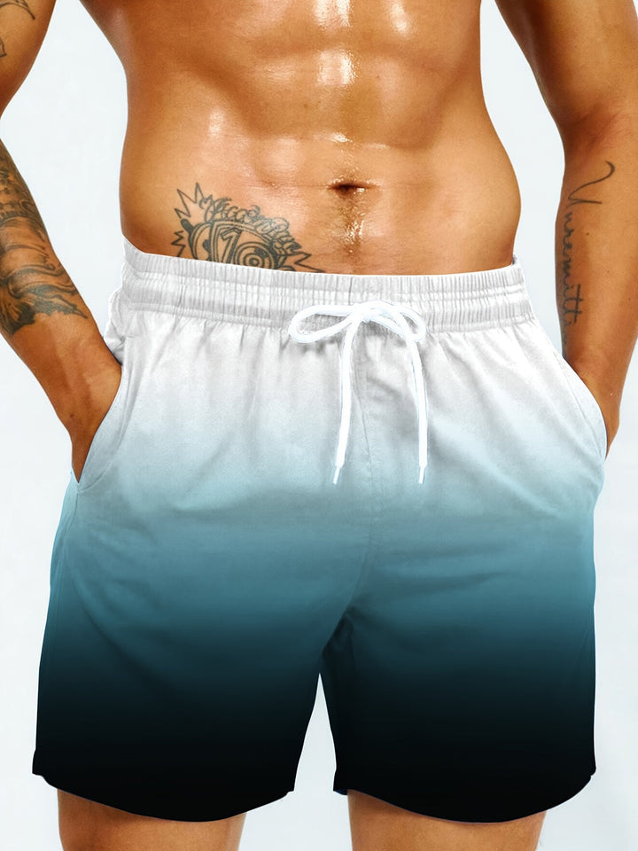 Heren Strandshorts | Kleurverloop & Trekkoord | Met Zakken | Casual Zomerlook