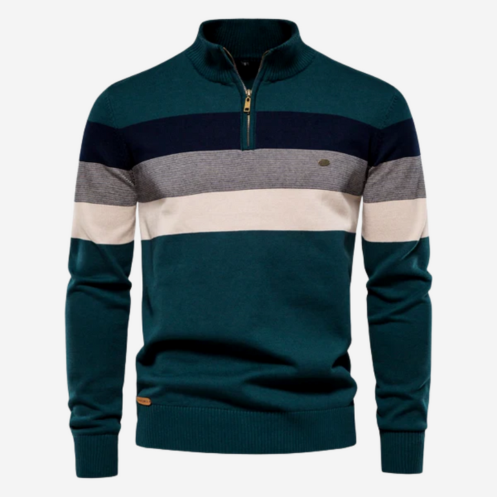 Zachte en warme Gestreepte trui voor mannen Comfortabel en casual stijl | Philip