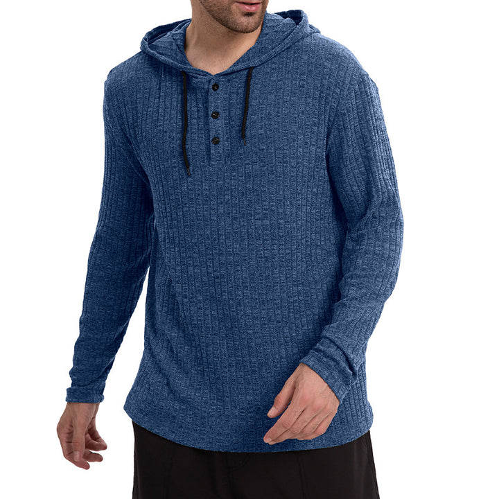 Heren Overhemd | Stretch & Kleurblokken | Capuchon & Knoopdetail | Casual & Sportief