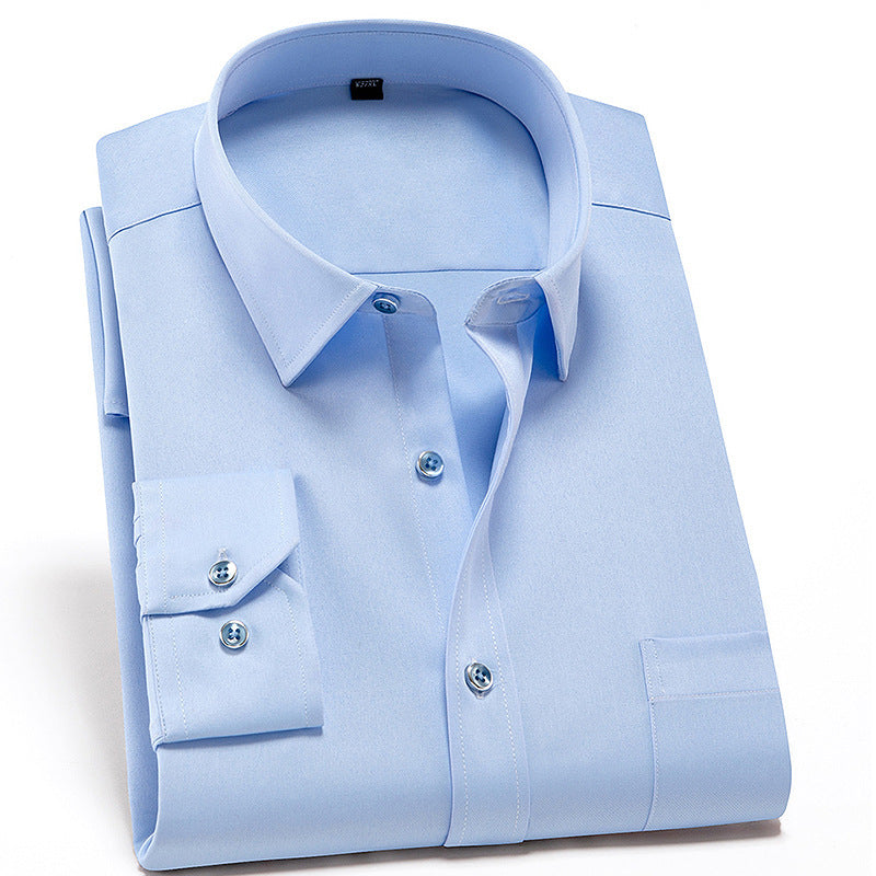 Heren Overhemd | Klassiek & Formeel | Effen Kleur | Katoen-Polyester Blend