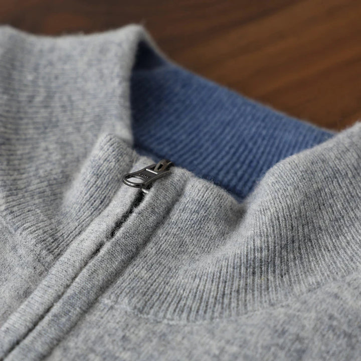 Heren Cardigan | Straight | Met Rits | Lange mouw