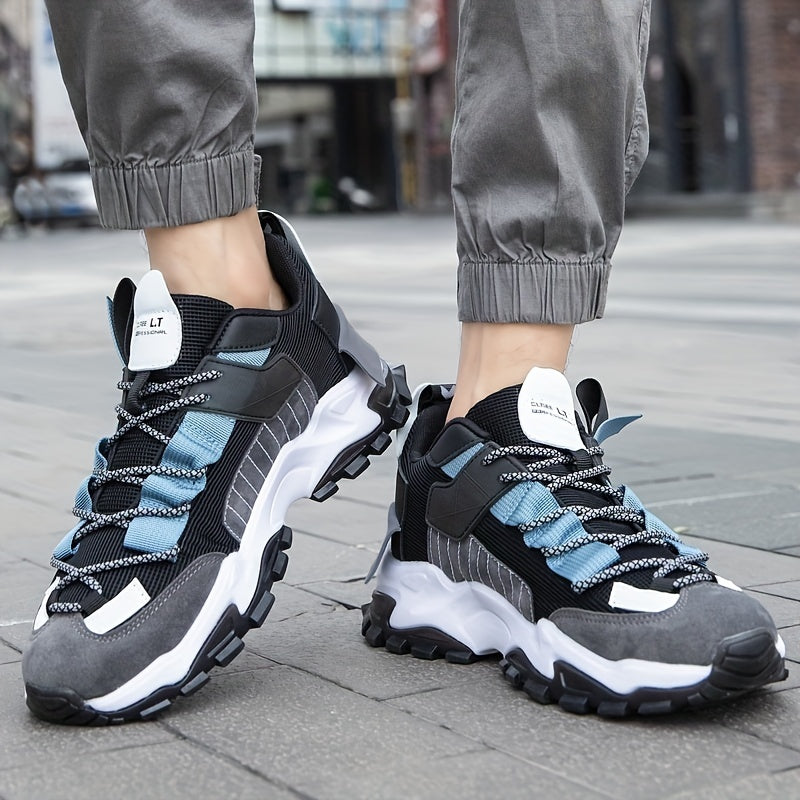 Heren Hardloopschoenen | Chunky Sneakers | Schokabsorberend & Ademend | Vetersluiting