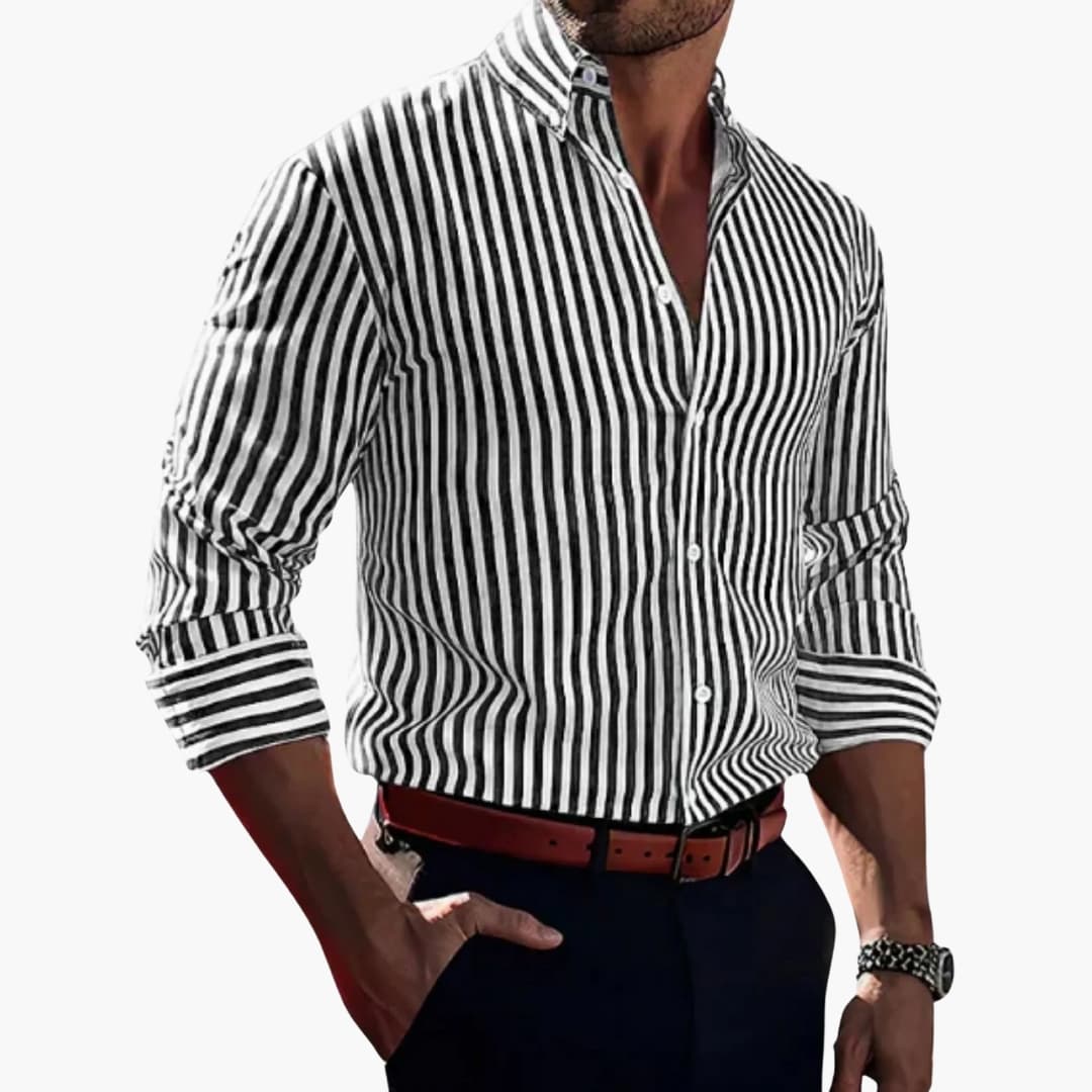 Heren Shirt | Slimfit | Met Knoopsluiting | Lente