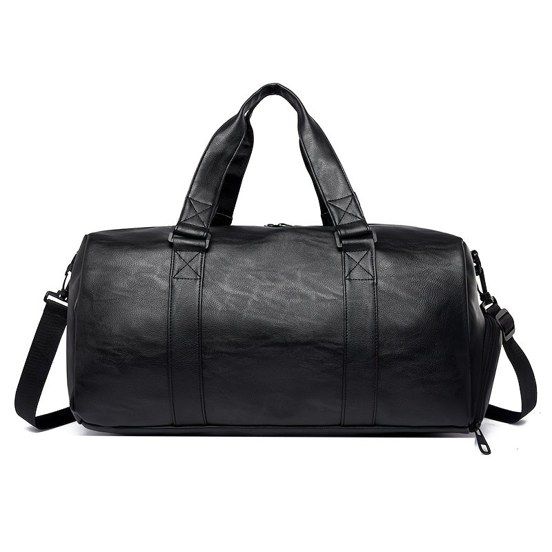 Heren Reistas | Vintage Stijl  | Telescopisch Handvat & Crossbodyband | Zwart