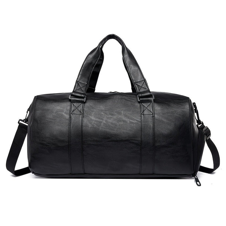 Heren Reistas | Vintage Stijl  | Telescopisch Handvat & Crossbodyband | Zwart