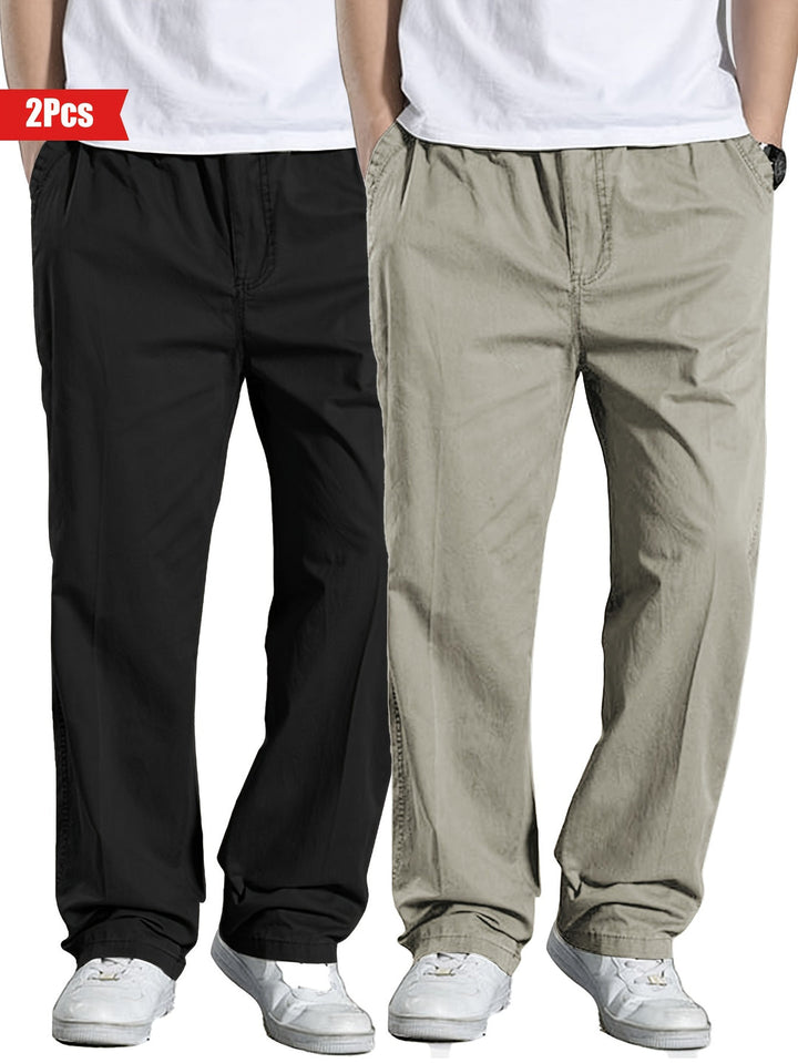 Herenset van 2 Broeken | 100% Katoen & Losse Pasvorm | Outdoor & Casual Kleding