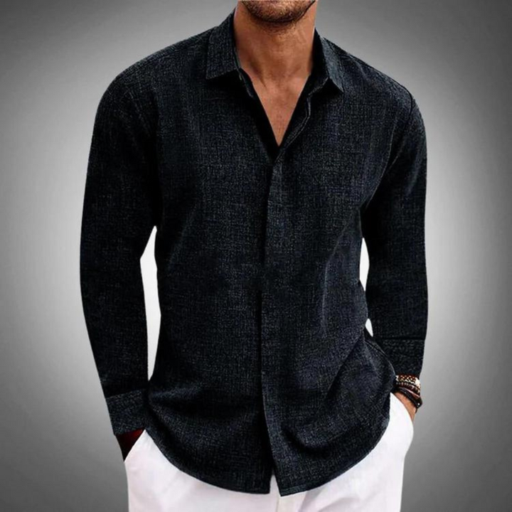 Heren Shirt | Straight | Lange Mouw | Zomer
