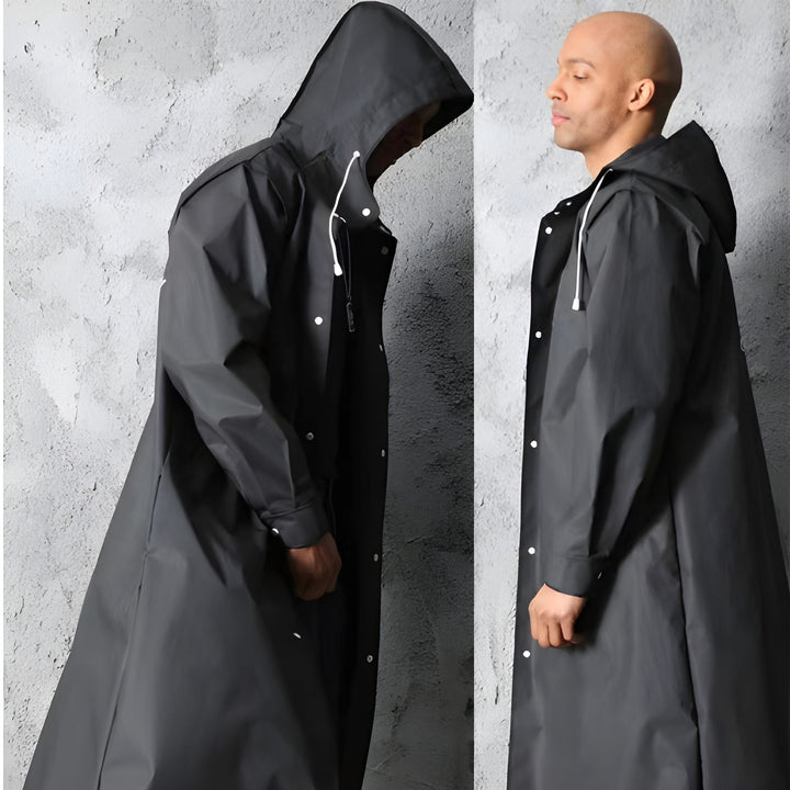 Regenjas Heren | Windbreaker | Lange Waterdichte Jas | Outdoor Werkkleding