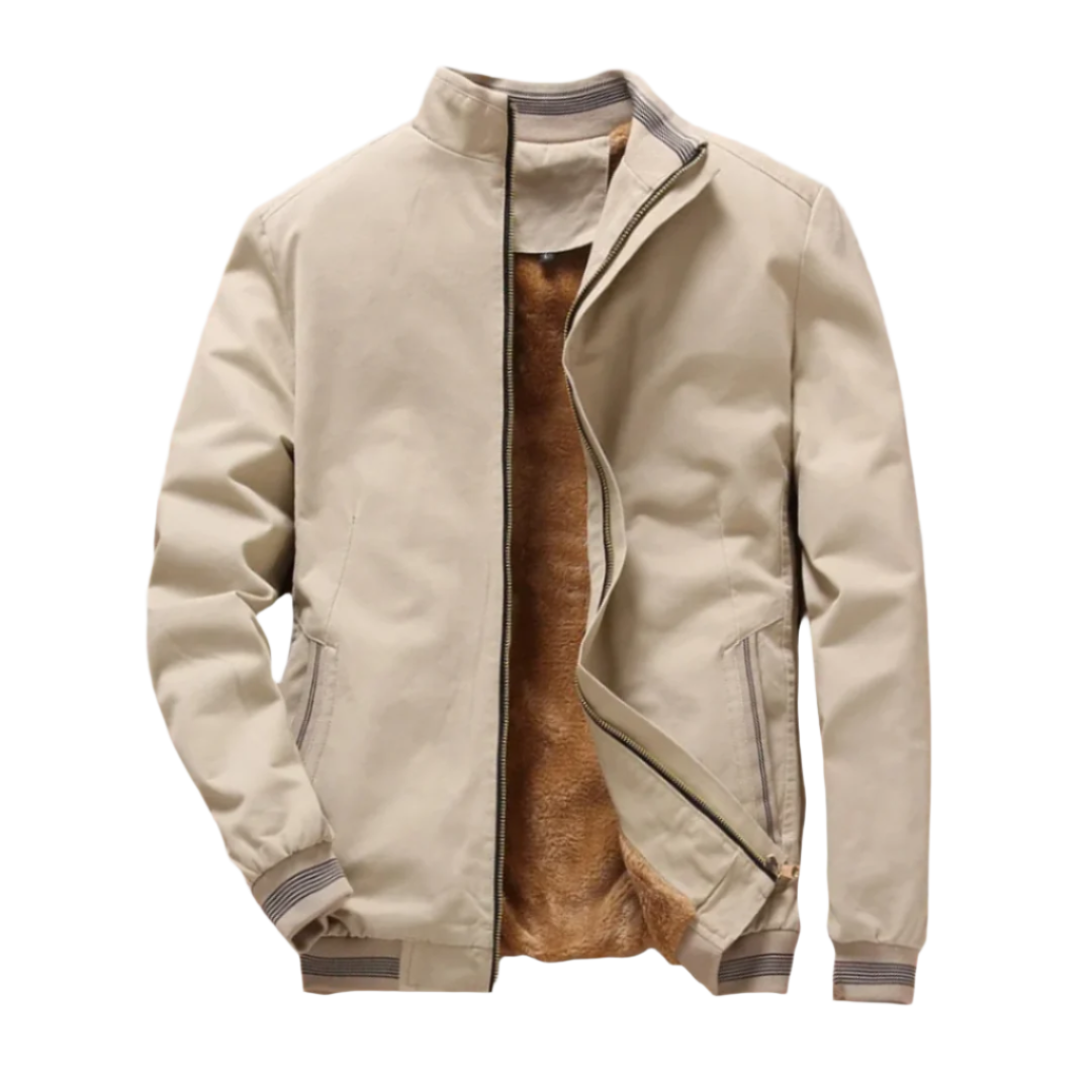 Stijlvolle winter fleece jas voor mannen met ultieme warmte en tijdloze elegantie | Xavi