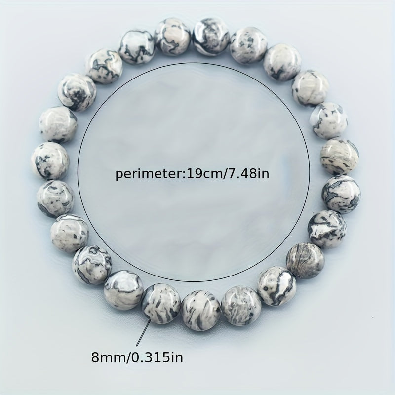 Herenarmband | Natuurlijke Leisteen | Boho Stijl & Bestendig tegen vervaging | Natuursteen