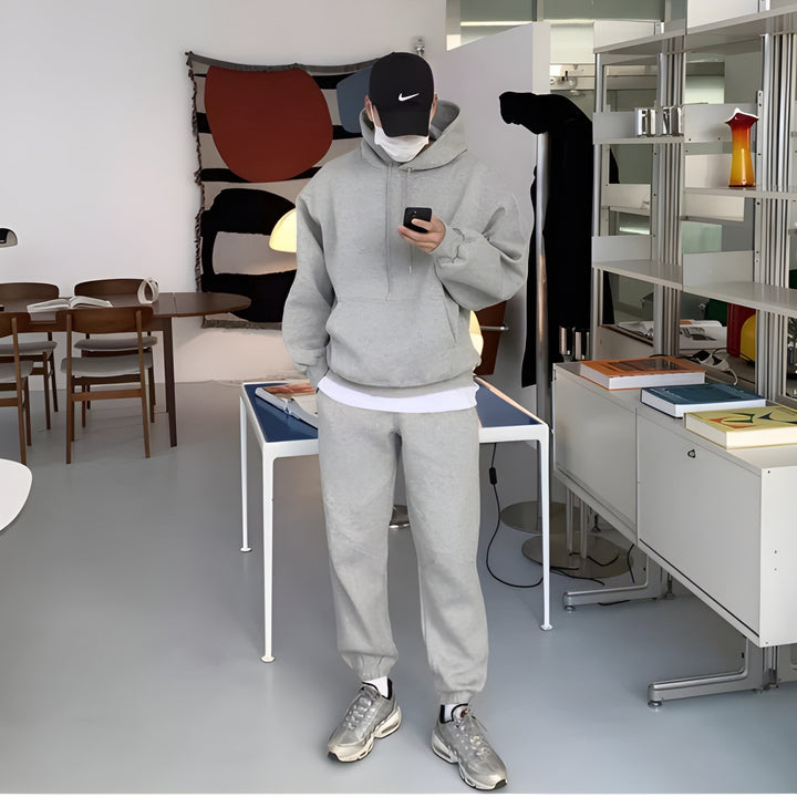 Heren Sportset | Hoodie & Joggingbroek | Licht Stretch & Comfortabel | Lente/Herfst