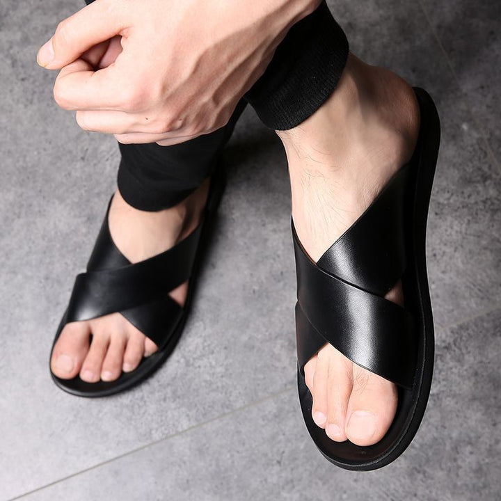 Heren Sandalen  | Open Teen Kruisbanden | Lichtgewicht Zomerschoen