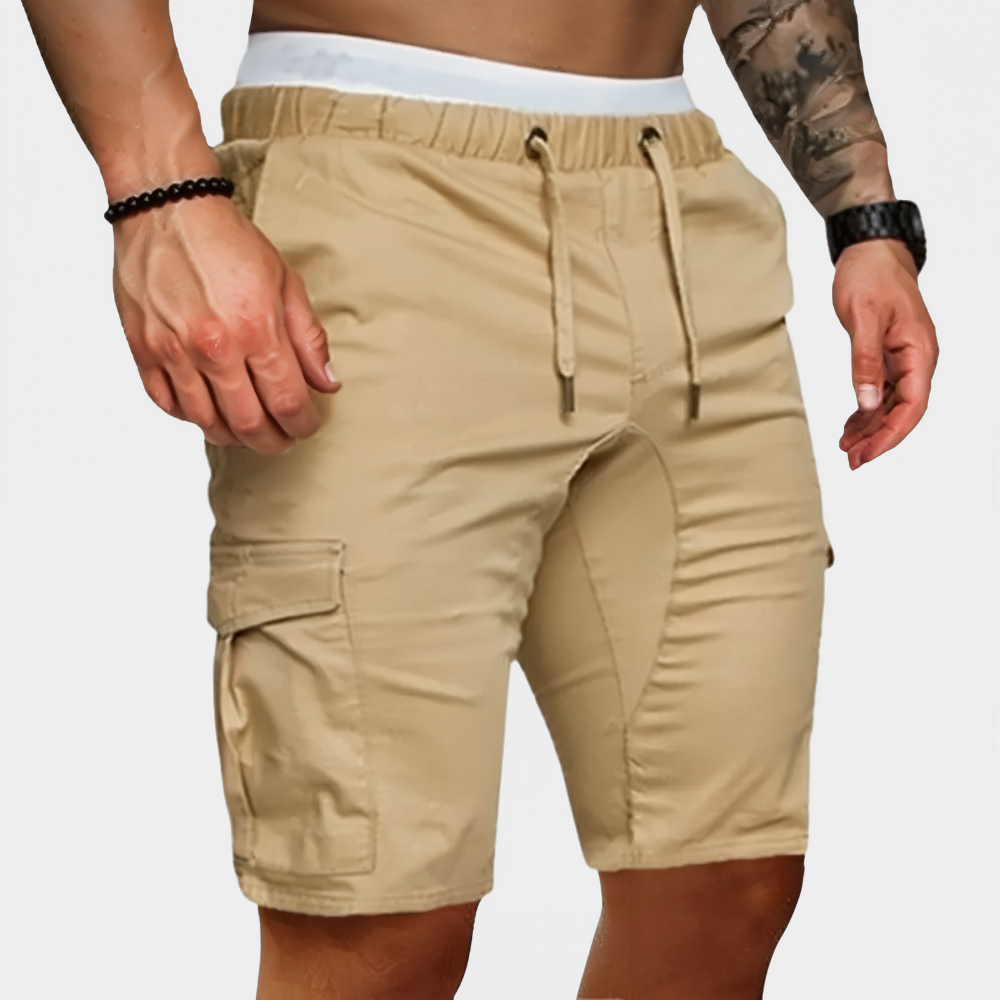 Heren Cargo Short | Straight | Trekkoord | Zomer