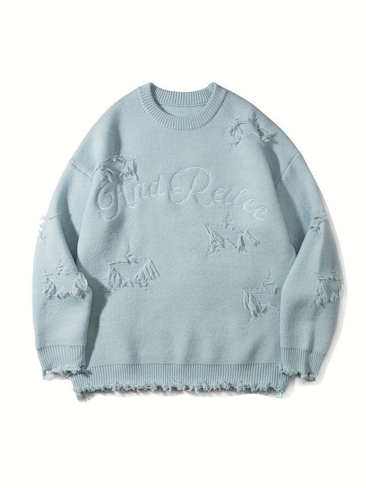 Heren Trui | Gebreid & Tekstprint | Warm & Comfortabel | Acryl | Herfst & Winter
