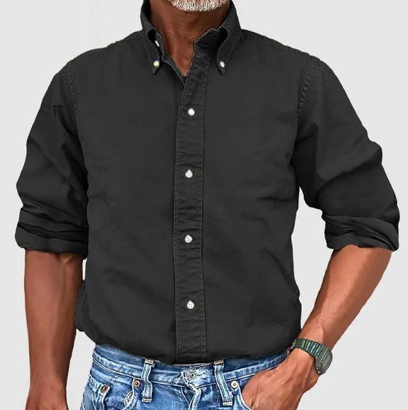 Heren Shirt | Straight | Lange Mouw | Zomer