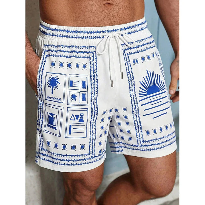 Heren Short | Retro | Trekkoord | Zomer