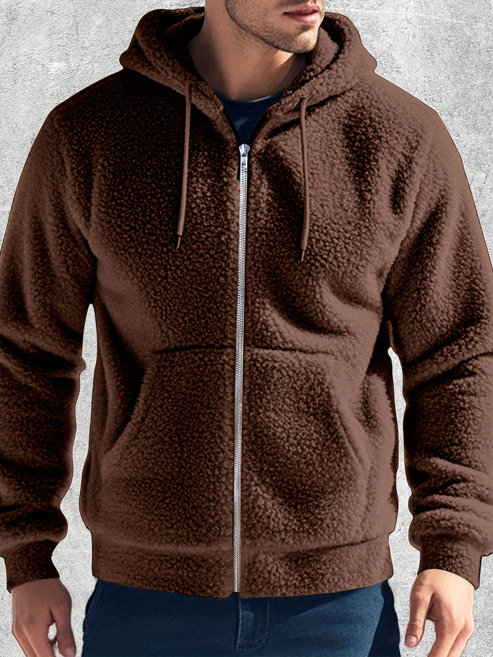 Heren Hoodie | Pluche Fleece | Warm & Comfortabel | Herfst/Winter