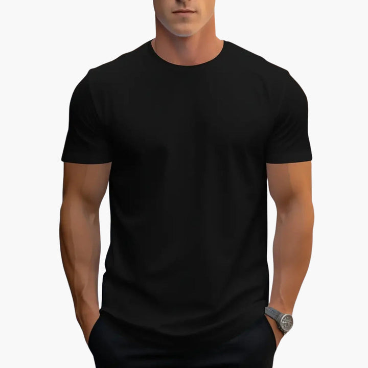 Heren T-Shirt | Ronde Hals | Korte Mouwen | Recht