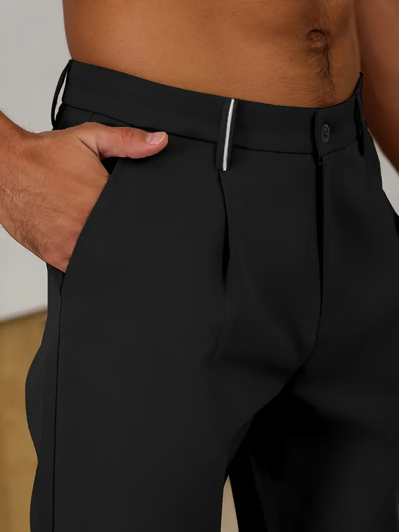 Elegante zakelijke herenbroek met comfortabele pasvorm en moeiteloos raffinement | Thomas