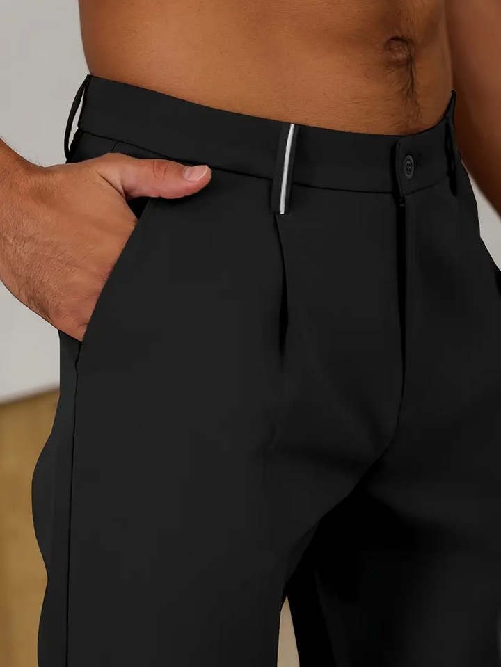 Elegante zakelijke herenbroek met comfortabele pasvorm en moeiteloos raffinement | Thomas