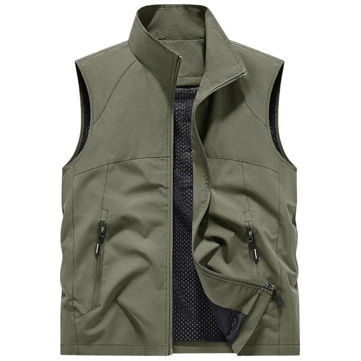 Heren Bodywarmer | Slimfit | Hoge Kraag | Zomer