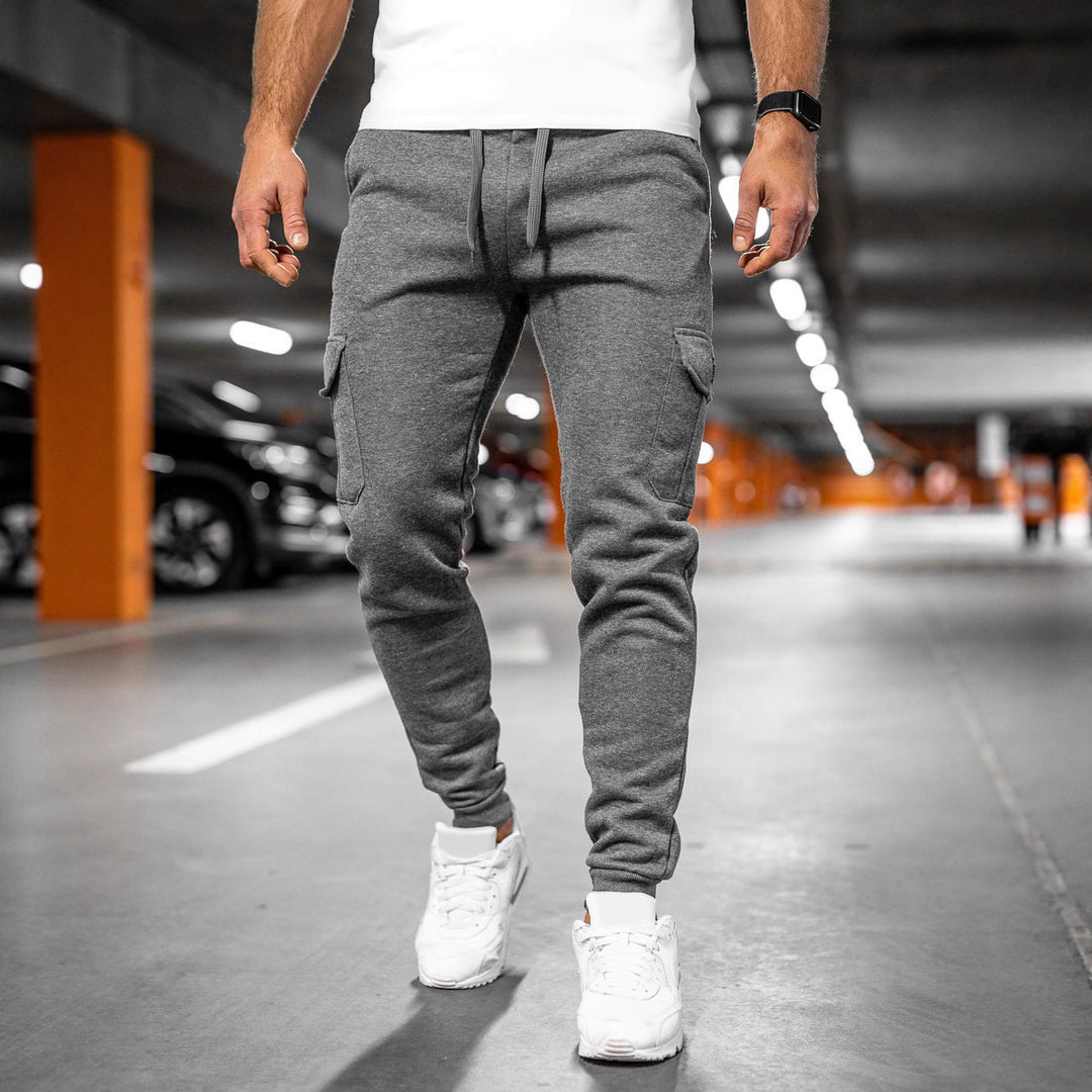 Heren Sportbroek | Stretchy Stof & Ritssluiting | Casual Pasvorm voor Sportieve Stijl