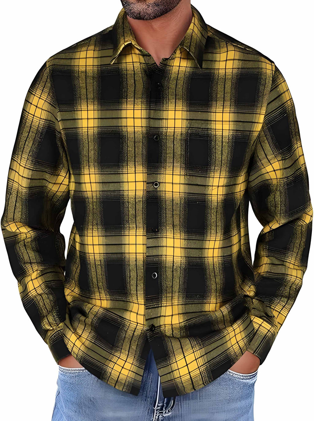 Heren Overhemd | Lange Mouw | Losse Pasvorm | Casual Kleding