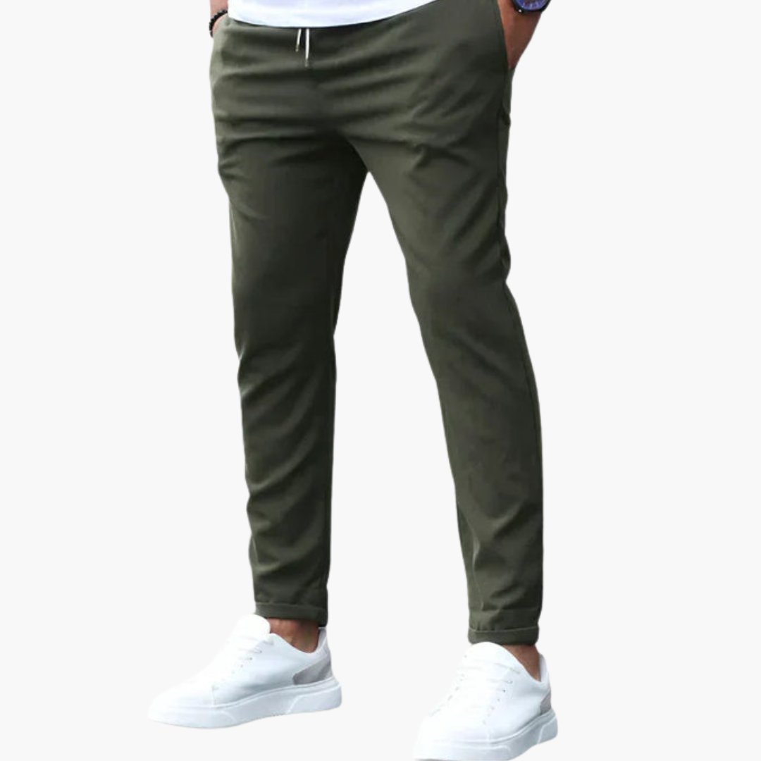 Heren Broek | Tapered | Trekkoord | Herfst