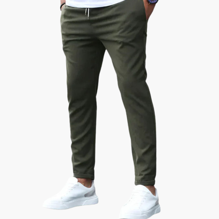 Heren Broek | Tapered | Trekkoord | Herfst