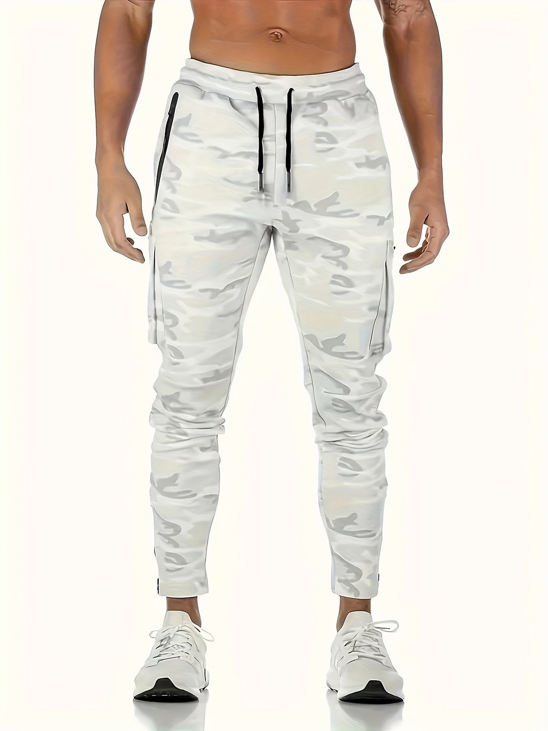Heren Cargo Joggers | Stretchy & Slim Fit | Meerdere Zakken & Trekkoord | Casual Sportbroek