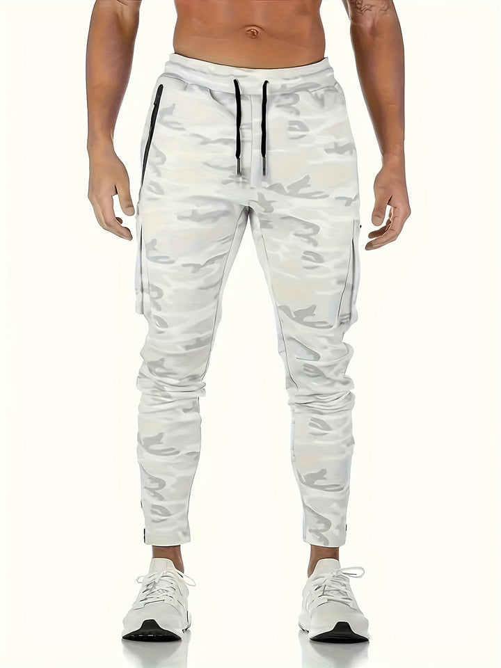 Heren Cargo Joggers | Stretchy & Slim Fit | Meerdere Zakken & Trekkoord | Casual Sportbroek