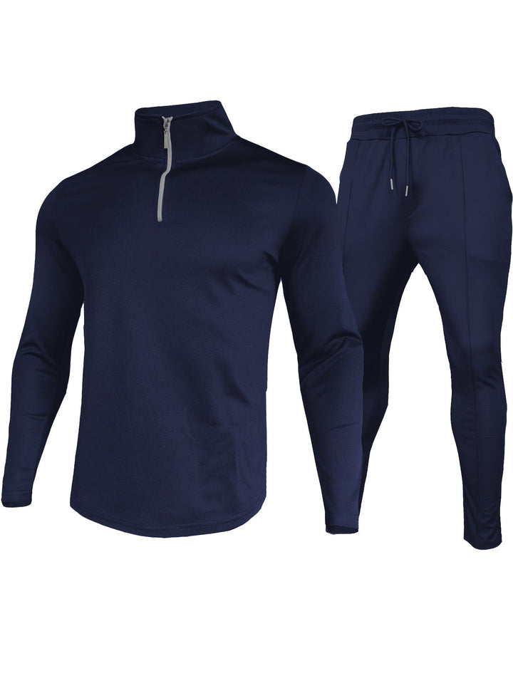 Heren Trainingspak | 2-delig Set met Rits & Trekkoord | Sportief & Comfortabel | Polyester