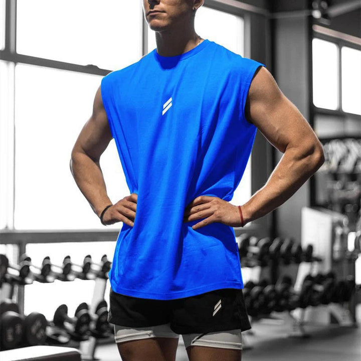 Heren Sport top | Mouwloze Top | Ronde Hals | Sportief