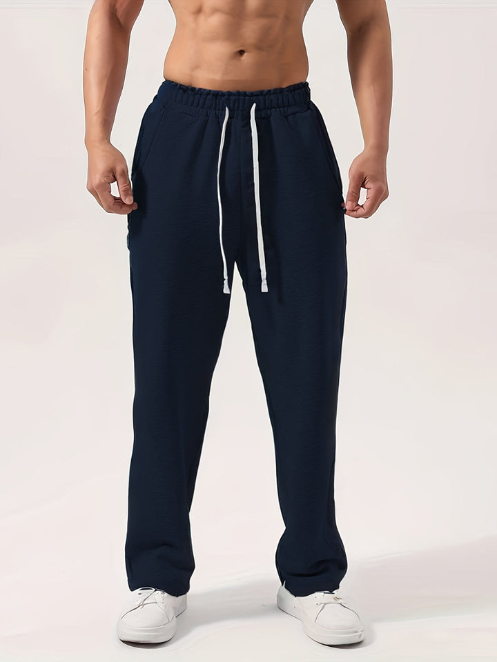 Heren Sweatpants | Trekkoord & Zakken | Ademend Polyester voor Joggen & Buiten