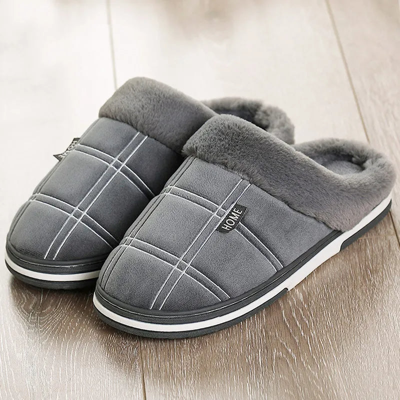 Warme Heren Pantoffels | Zachte Binnenvoering | Anti-Slip Zoo