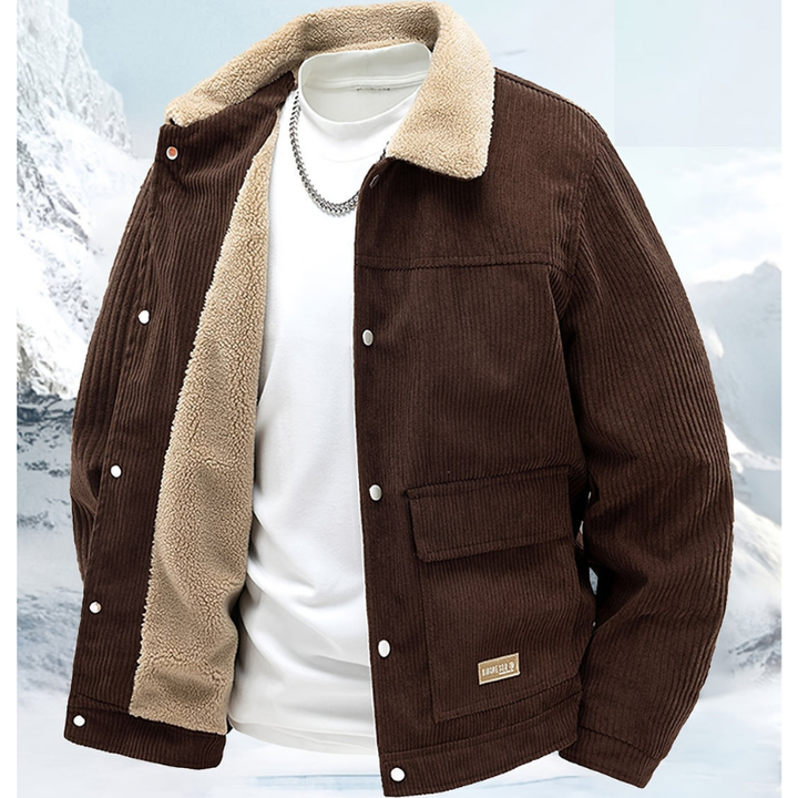 Winterjas Heren | Warme Outdoor Jas | Thermovoering & Knoopsluiting