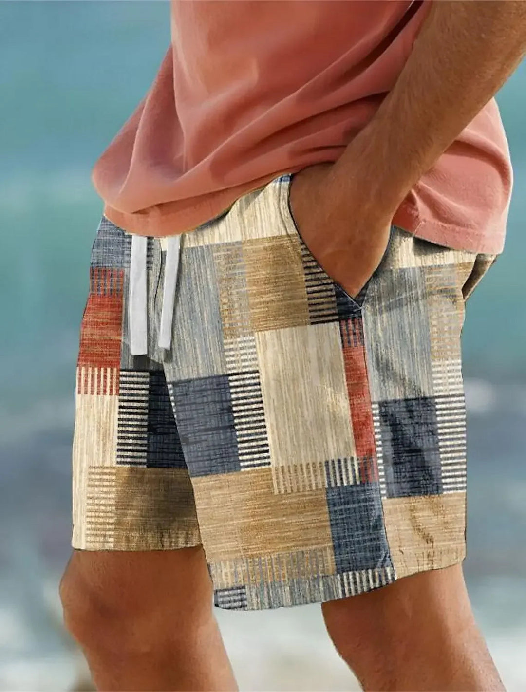 Heren Short | Vintage | Trekkoord | Zomer