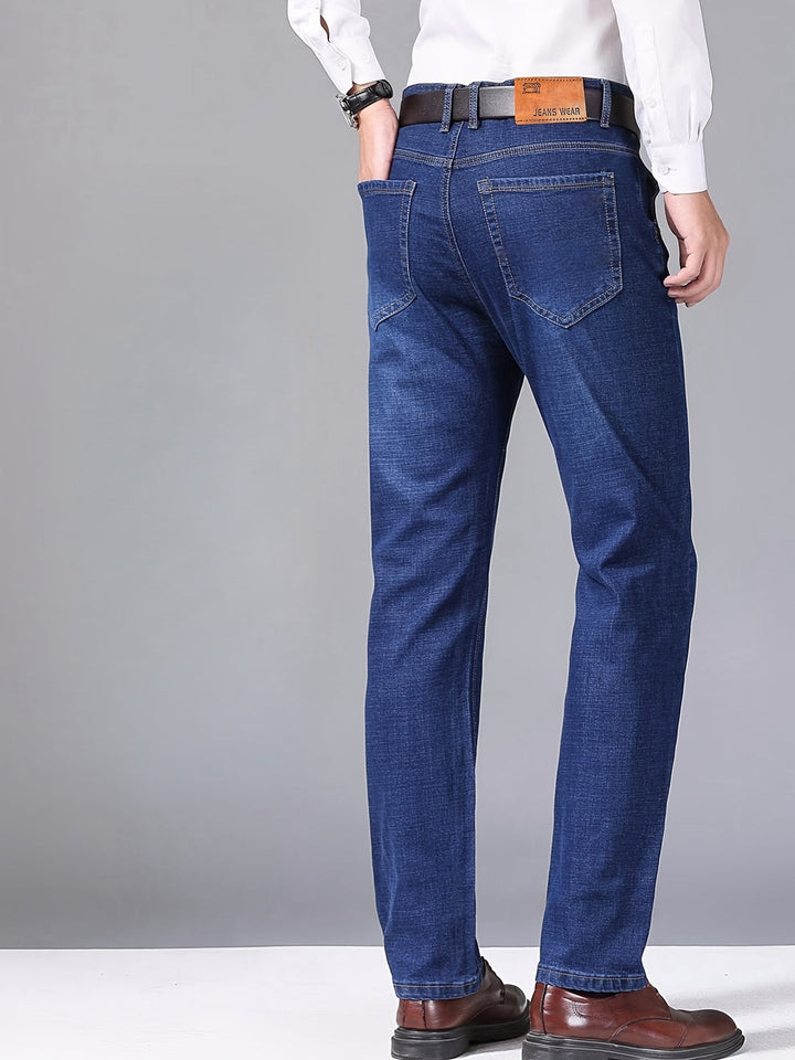 Heren Jeans | Wijde pijpen | Gewassen look & gemiddelde stretch | katoenmix