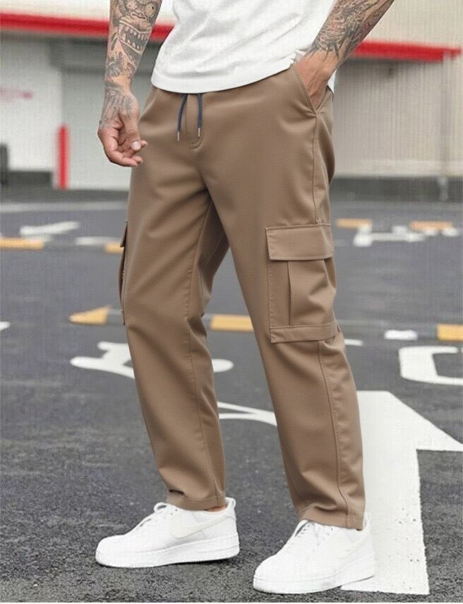 Heren Cargo Broek | Losse Pasvorm | Flapzakken | Casual Voorjaar