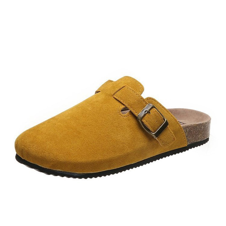 Heren Instapper | Suède Look | Gespsluiting & Comfort Fit | Indoor & Outdoor