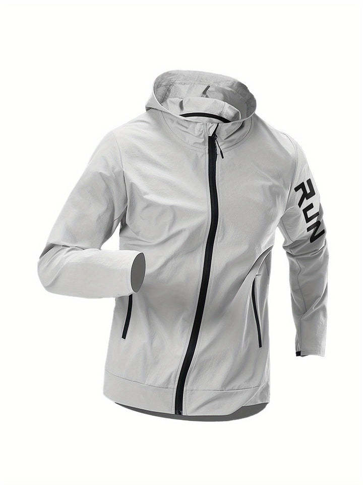 Herensport Windjack | Stijlvolle Stand Collar | Windbestendig | Voor Sport, Fitness & Outdoor