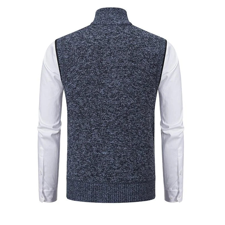 Truien Heren | Klassieke Gebreide Sweater met Rits | Zachte Stof