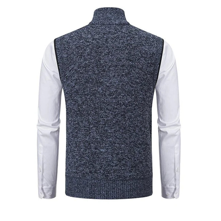 Truien Heren | Klassieke Gebreide Sweater met Rits | Zachte Stof