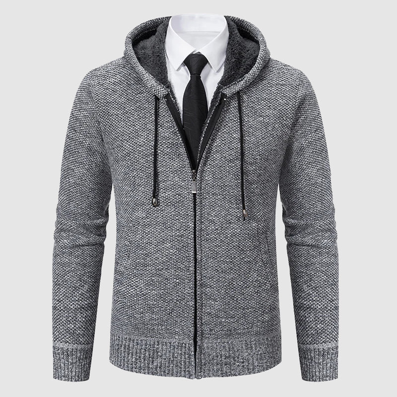 Verfijnd gebreid vest met capuchon voor heren met moeiteloze stijl en comfort | Hidde
