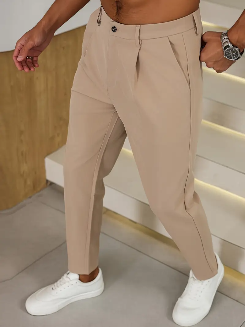 Elegante zakelijke herenbroek met comfortabele pasvorm en moeiteloos raffinement | Thomas